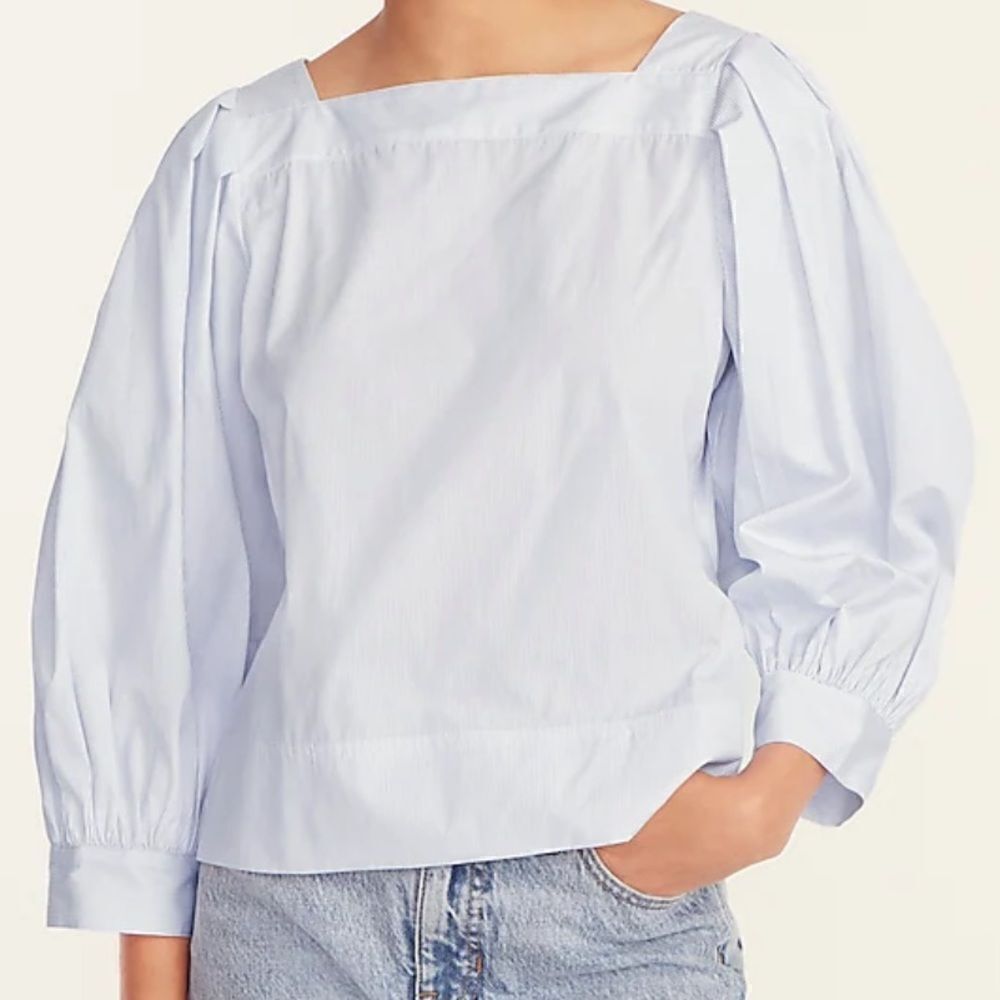 Thomas Mason® for J.Crew Square-neck Shirt